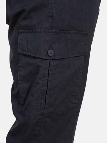 Charles Colby Loosefit Cargobroek ' Baron Knox ' in Blauw