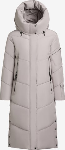 khujo Wintermantel 'Pulset' in Grijs: voorkant