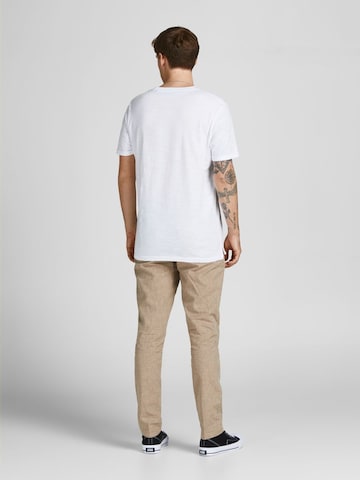 T-Shirt 'Tropic' JACK & JONES en blanc