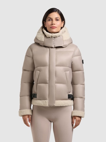 Veste d’hiver 'NESSIE2' khujo en beige : devant