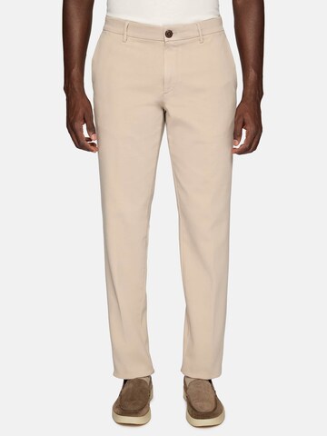 Coupe slim Pantalon Boggi Milano en beige : devant