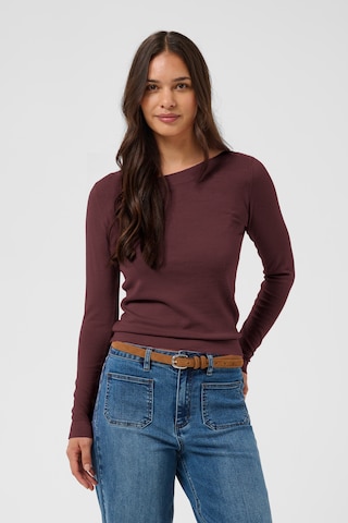 Kaffe Sweater 'KALizza' in Brown: front
