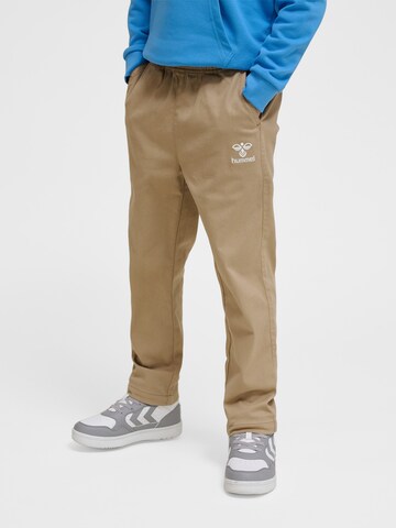 Hummel Regular Broek 'Hamil' in Bruin: voorkant