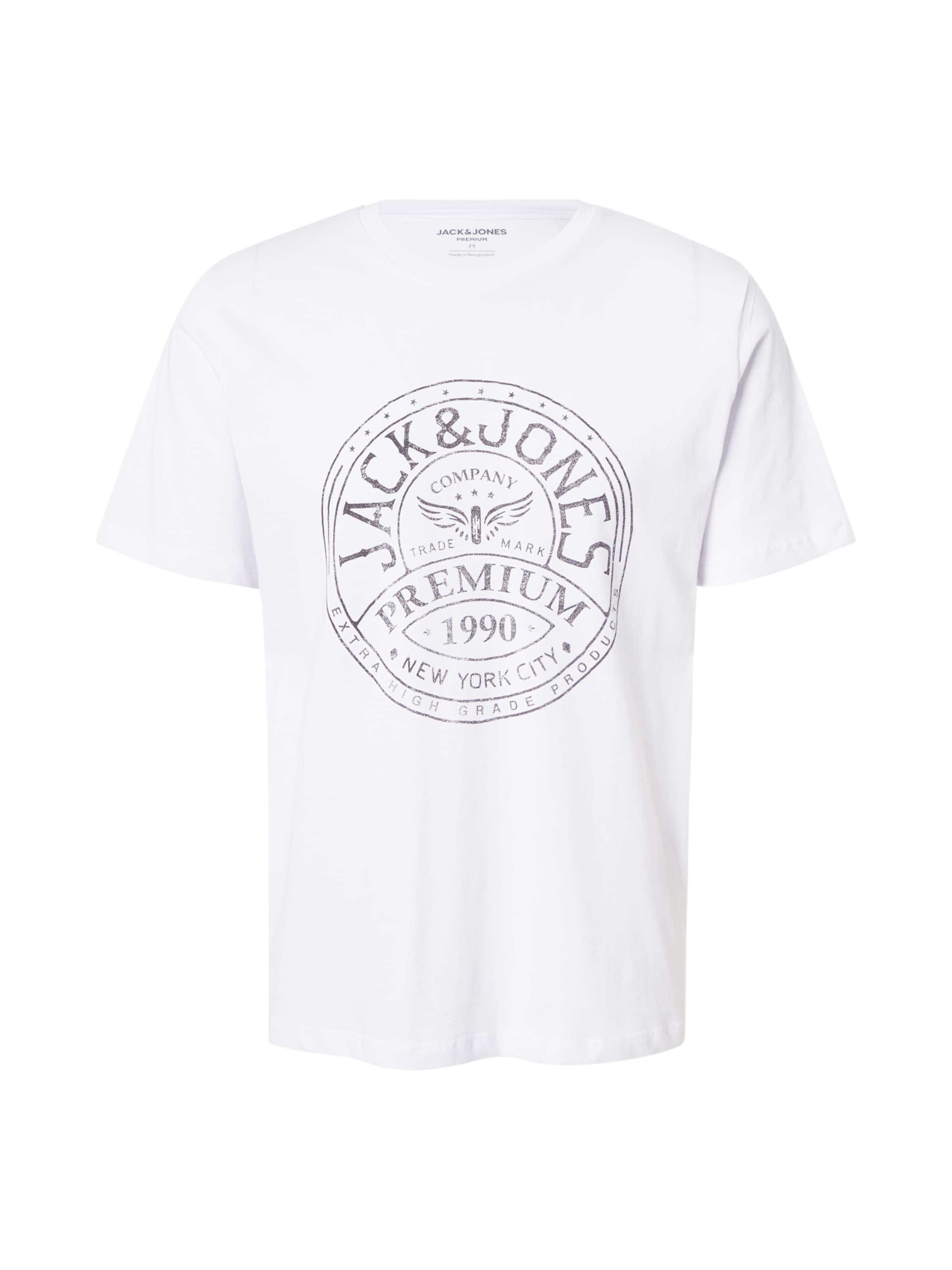 Jack & Jones Premium Tričko 'JPRBLUZACK' – bílá: přední strana