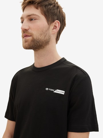 TOM TAILOR Shirt in Zwart