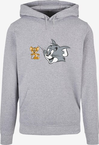 ABSOLUTE CULT Sweatshirt 'Tom and Jerry - Simple Heads' in Grau: predná strana