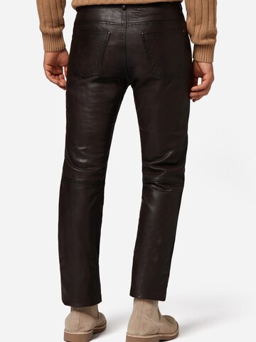 Coupe slim Pantalon 'Trant Pant' RICANO en marron