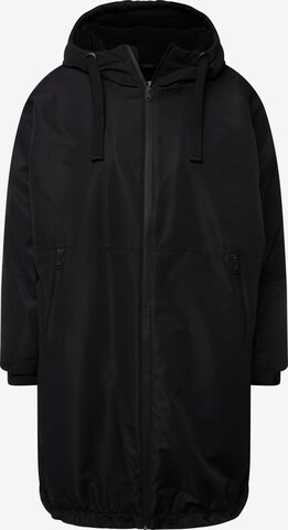 Ulla Popken Raincoat in Black: front