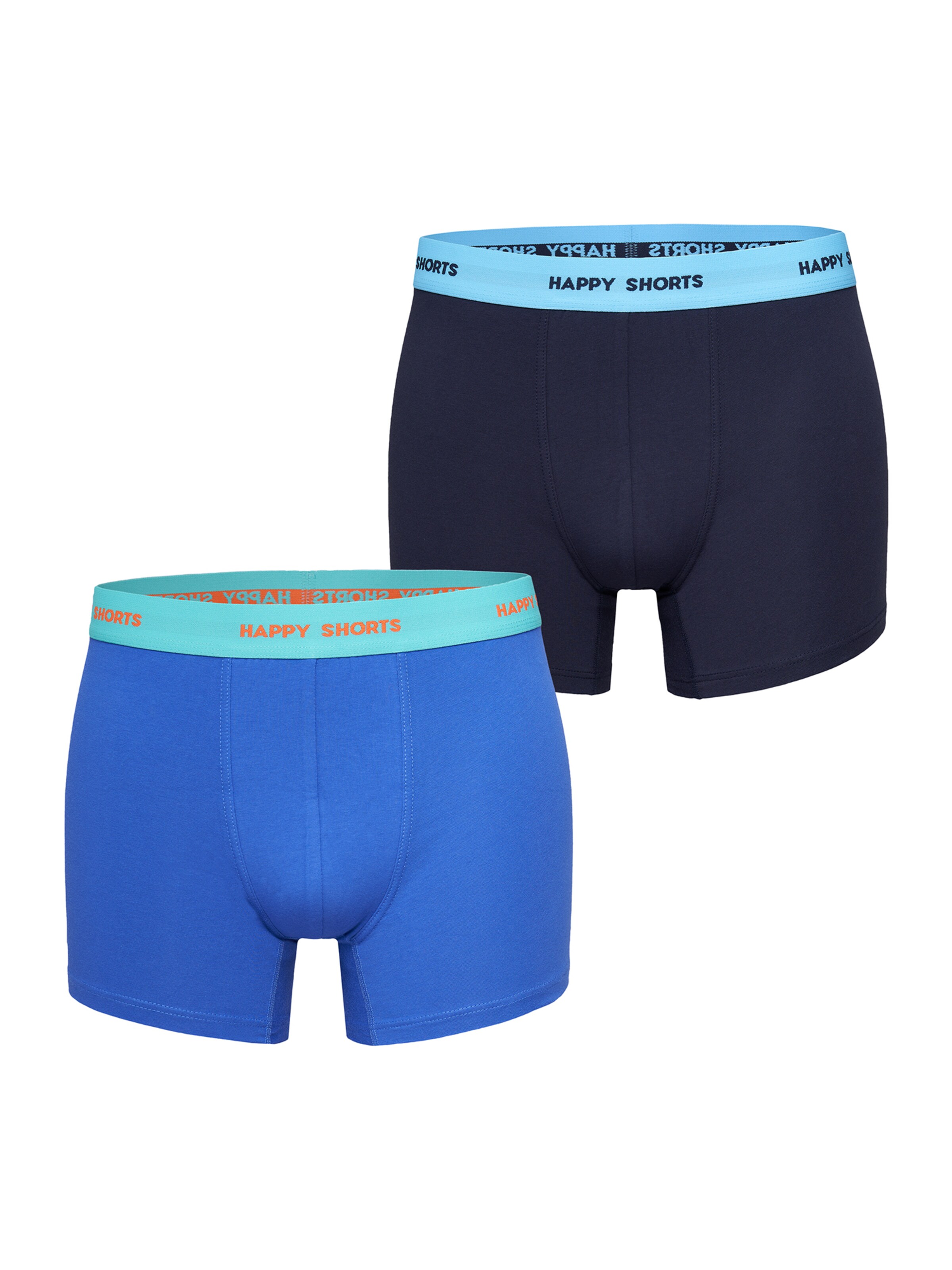 Happy Shorts Retro Pants ' Solids ' in Blau: Vorderseite