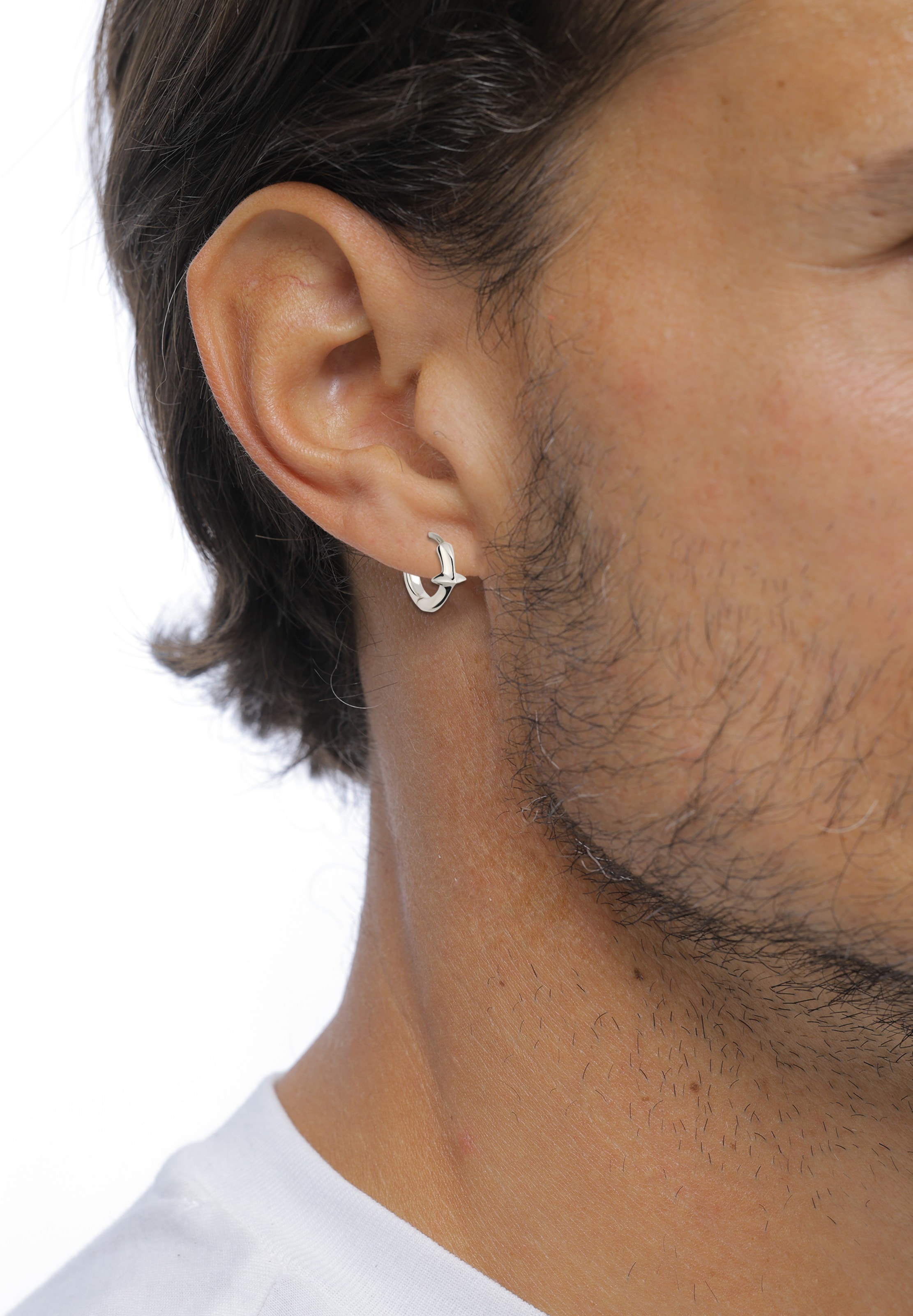 KUZZOI Earring in Silver: front