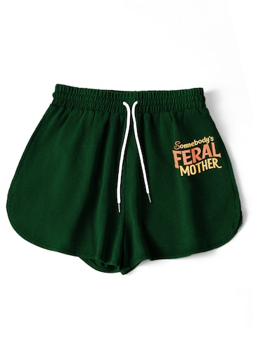 GORHEY Loosefit Sportbroek in Groen: voorkant