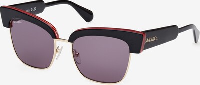 MAX&Co. Saulesbrilles, krāsa - Zelts / burgundieša / melns, Preces skats