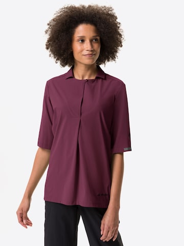 VAUDE Multifunctionele blouse 'Yaras' in Lila: voorkant