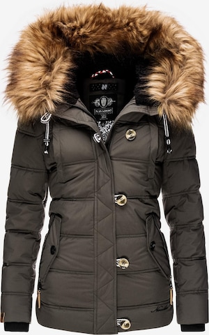 NAVAHOO Winter Jacket 'Zoja' in Grey: front
