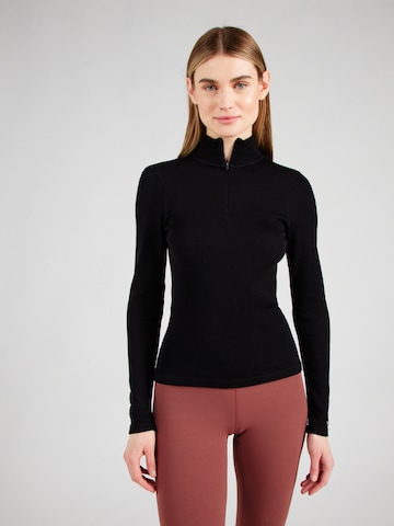 Pull-over de sport Aim'n en noir : devant