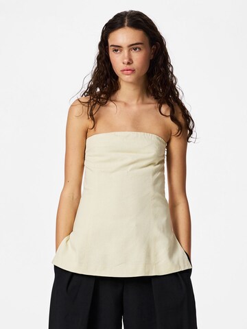 PIECES Top 'PCMajse' in Beige: front