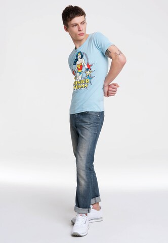 LOGOSHIRT Shirt 'Wonder Woman' in Blue