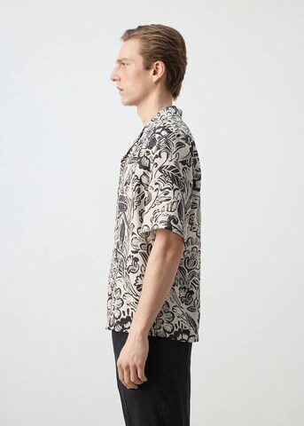 MANGO MAN Regular fit Button Up Shirt 'Sicilia' in Beige