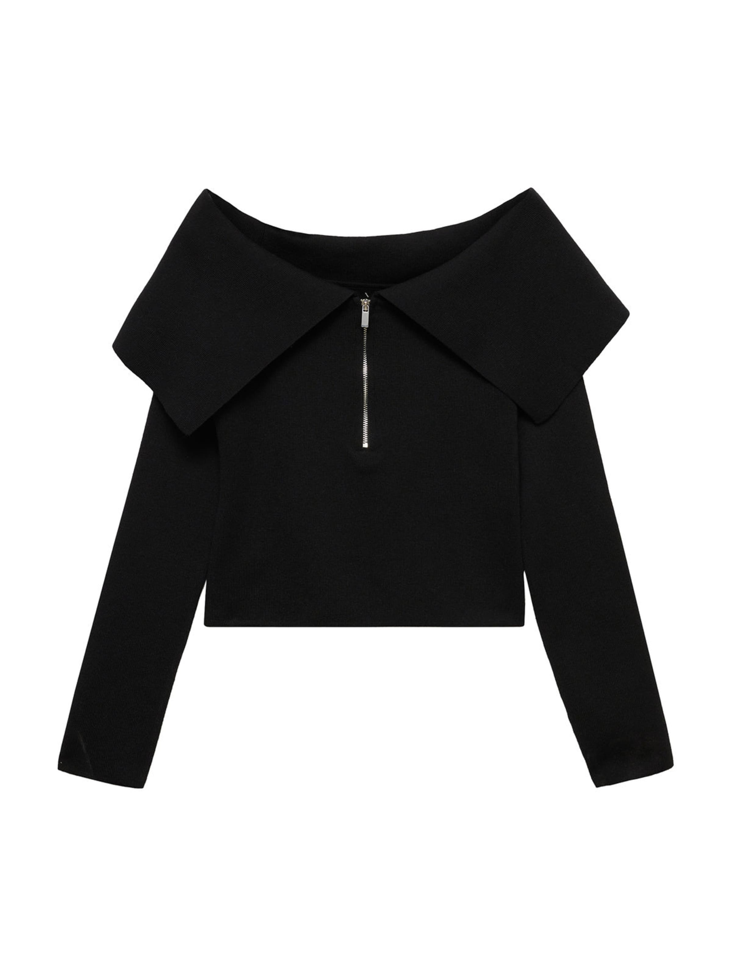 MANGO Sweter 'HARRY' w kolorze czarny: przód