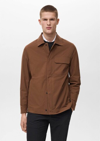 MANGO MAN Between-Season Jacket 'Due' in Brown: front