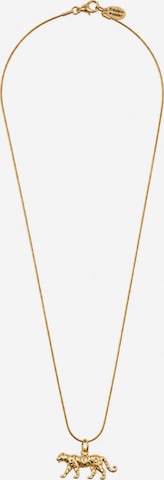 Fräulein Wunder - Colar 'Sara Leopard' em ouro: frente