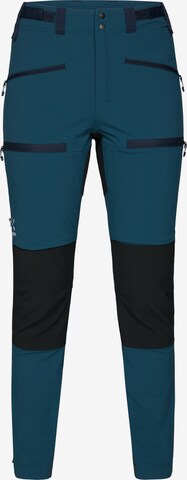 Haglöfs Outdoor Pants 'Rugged Slim' in Blue: front