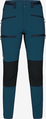 Haglöfs Slimfit Outdoorhose 'Rugged Slim' in Blau: predná strana