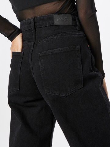 Monki Szeroka nogawka Jeansy w kolorze czarny