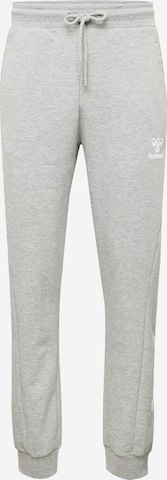 Hummel - Tapered Pantalón deportivo en gris: frente