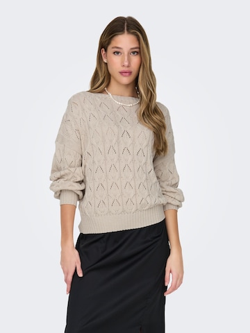 ONLY Sweater 'BRYNN' in Grey: front