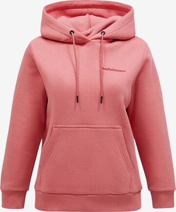 PEAK PERFORMANCE Sweatshirt in Roze: voorkant