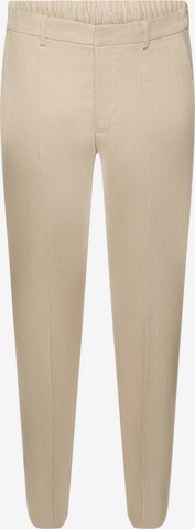 ESPRIT Slimfit Pantalon in Beige: voorkant