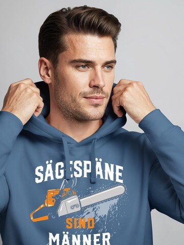 Neverless Sweatshirt 'Männerglitzer'‌‌‌‌‌‌ in Blau