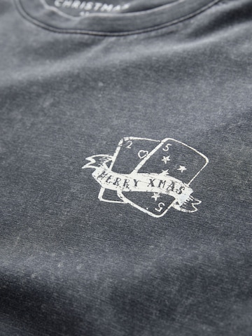 Next T-Shirt 'Weihnachten' in Grau