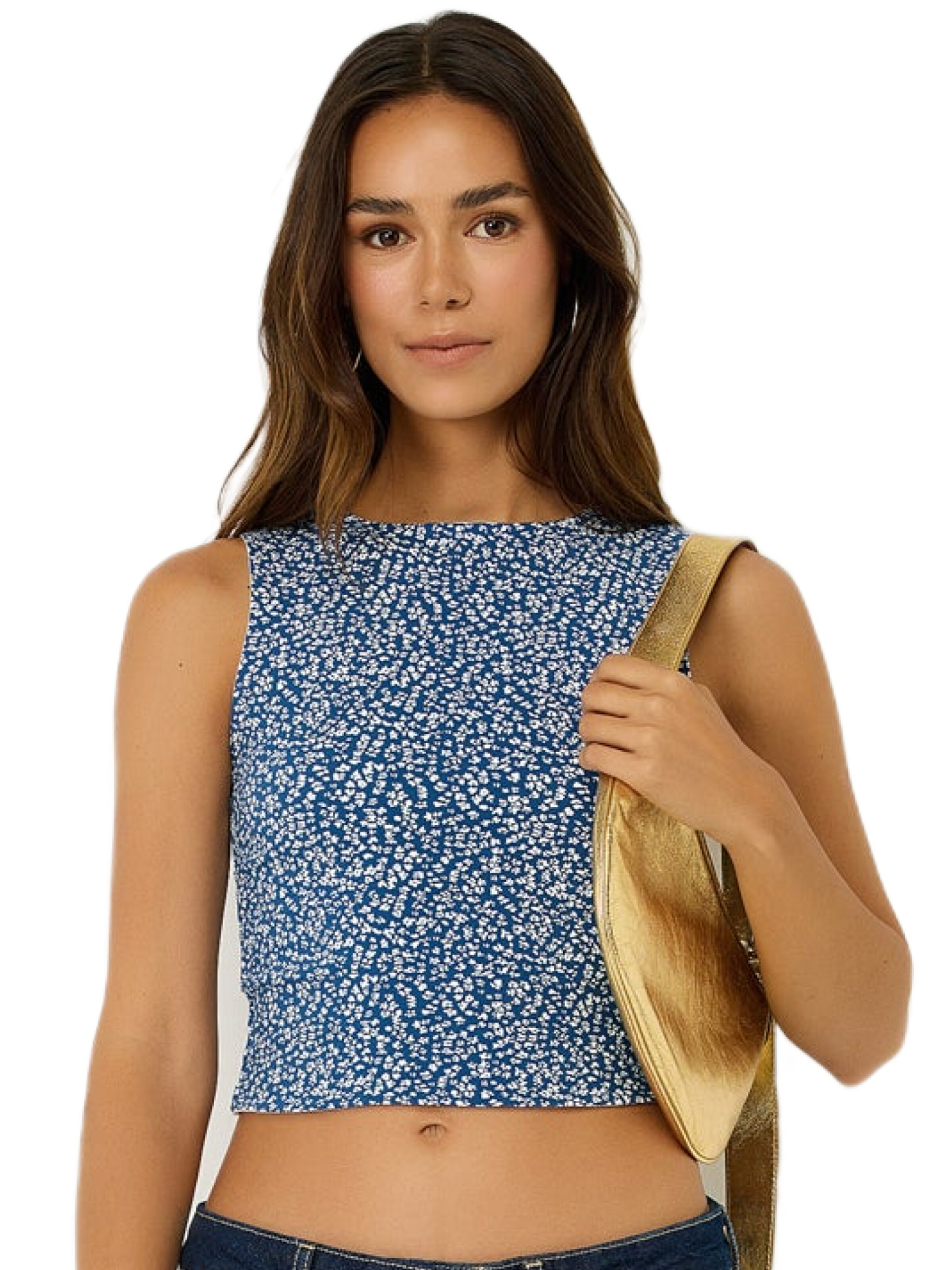 No Matter What Top in Blau