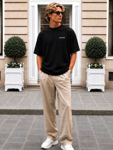 leon aguila Shirt 'Essential' in Zwart: voorkant
