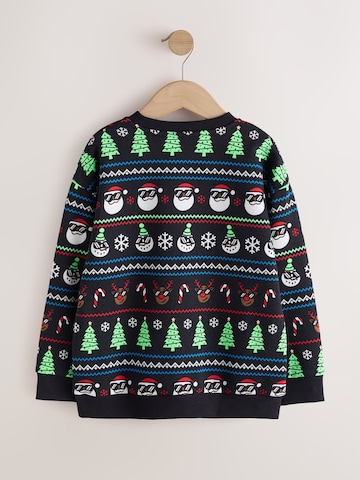 Next Sweatshirt 'Christmas' in Schwarz
