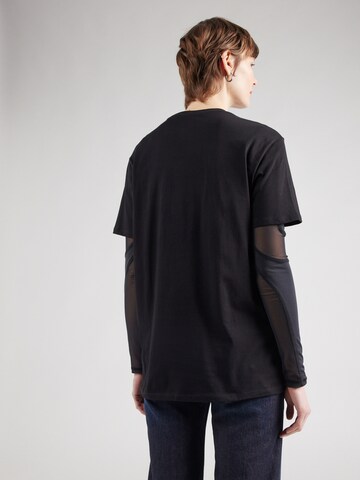 GUESS - Camiseta 'PINK BEAR' en negro