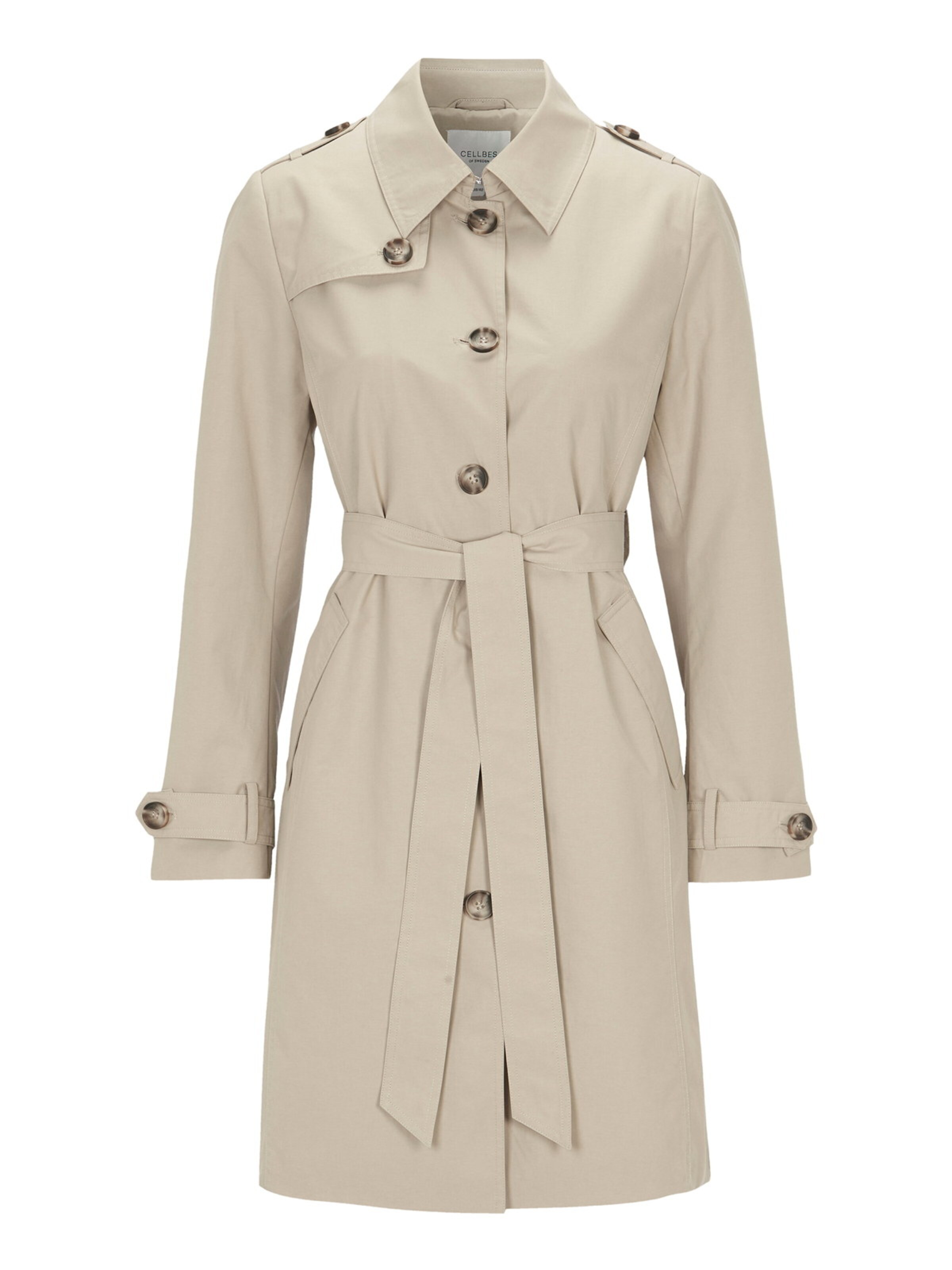 Cellbes of Sweden Regenmantel in Beige: Vorderseite