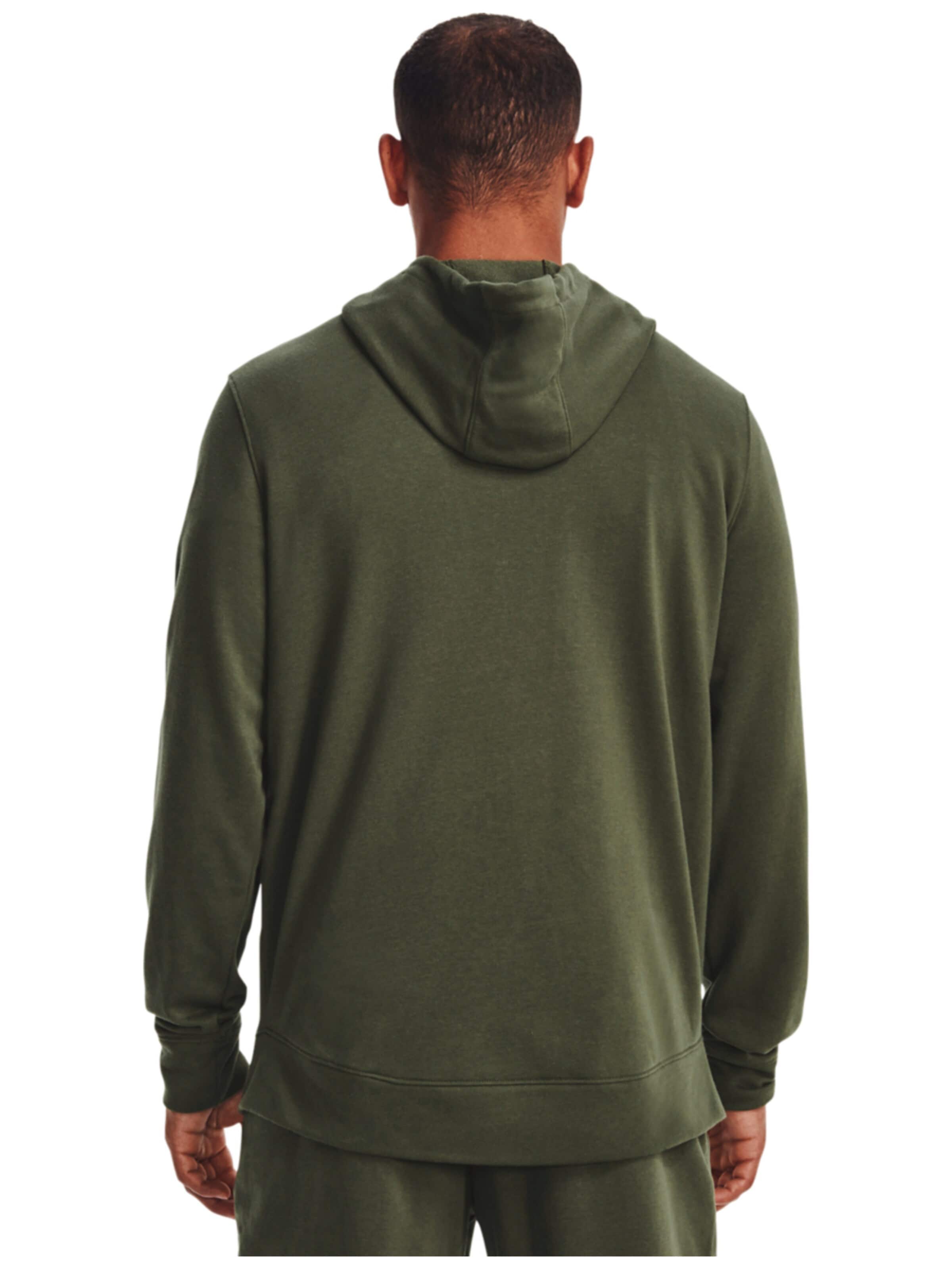 UNDER ARMOUR - Sudadera con cremallera 'Under Armour Rival Terry LC FZ' en verde
