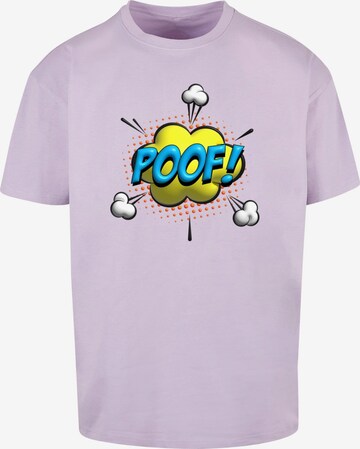 Maglietta 'Poof Comic' di Merchcode in lilla: frontale