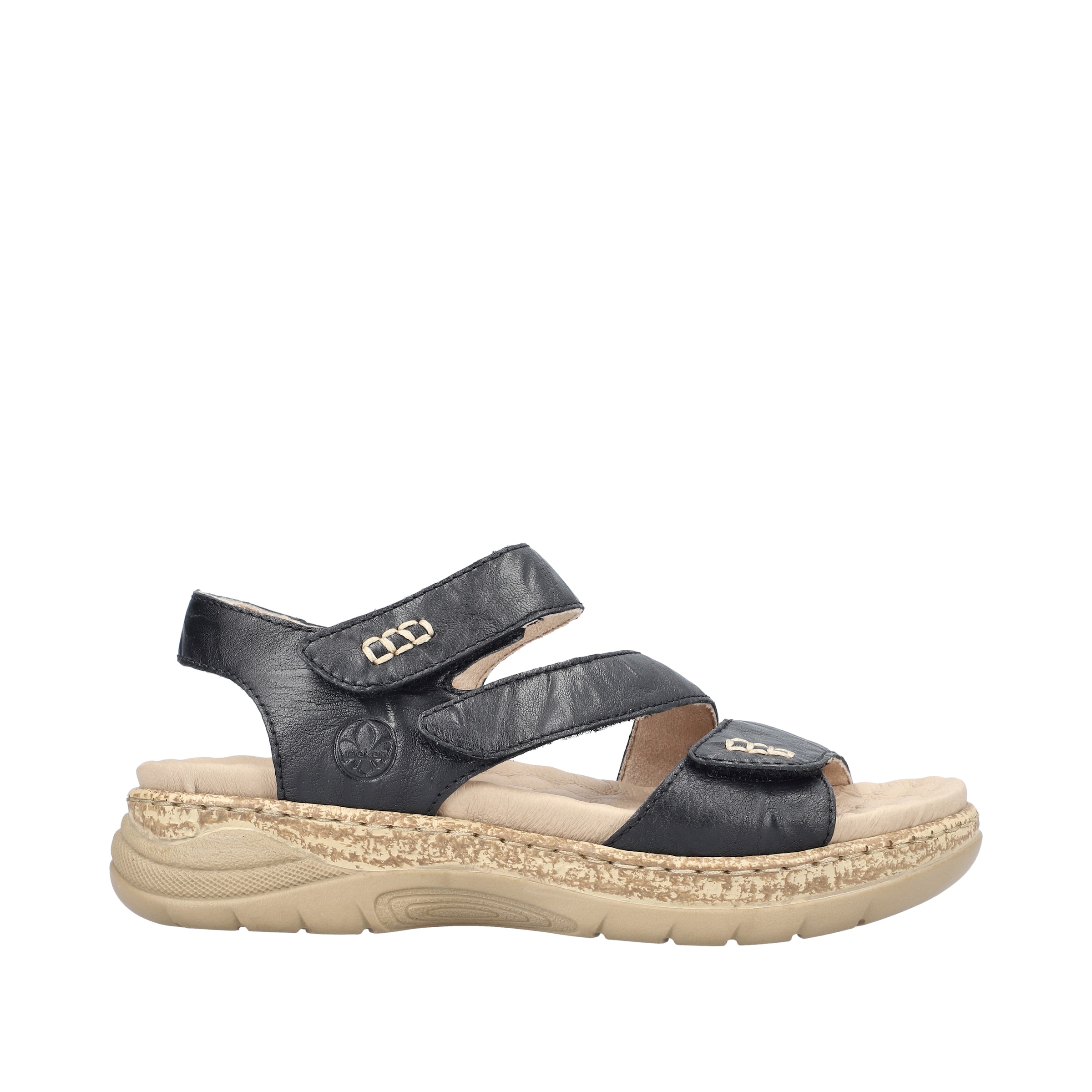 Sandales à lanières Rieker en noir