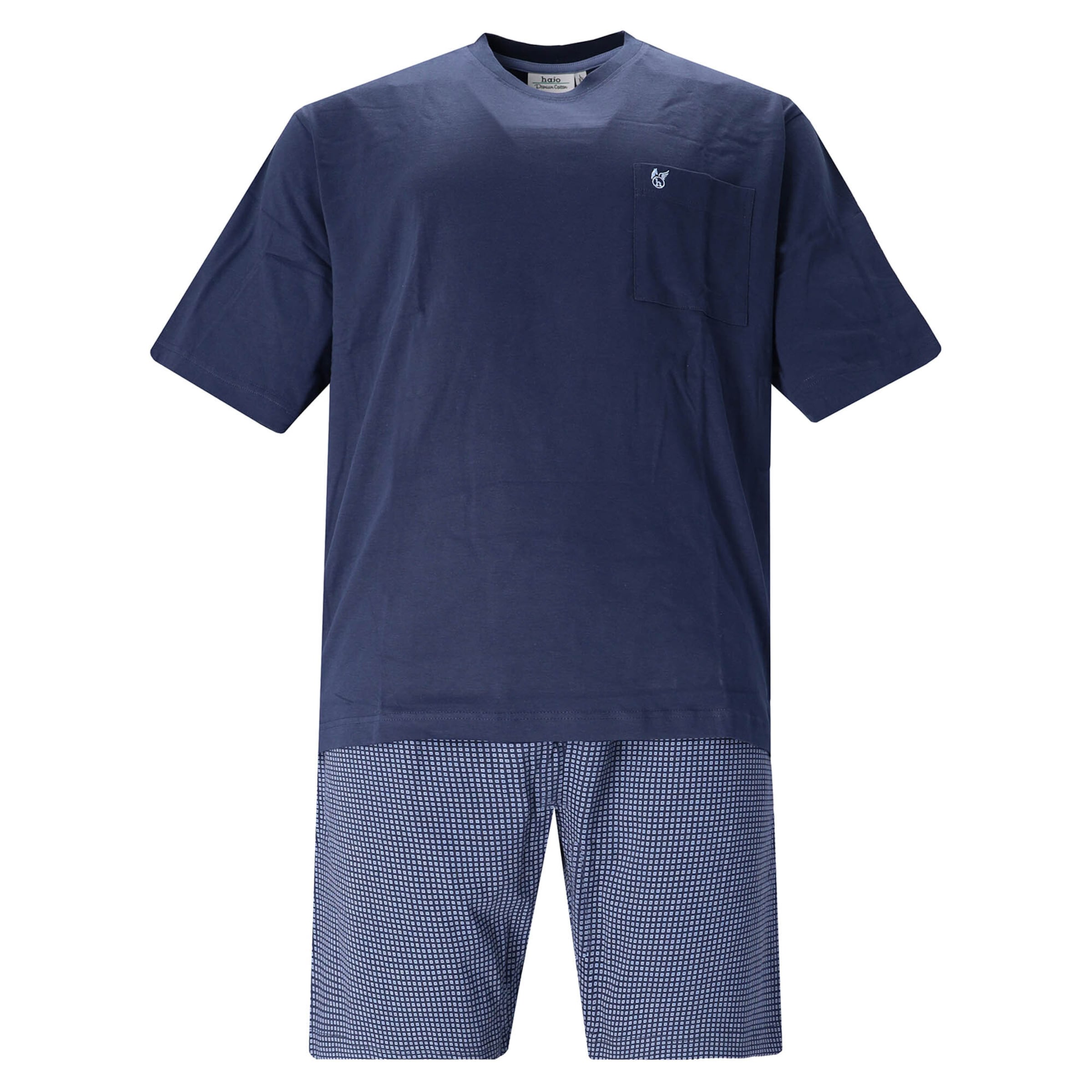 HAJO Pajama short in Blue: front