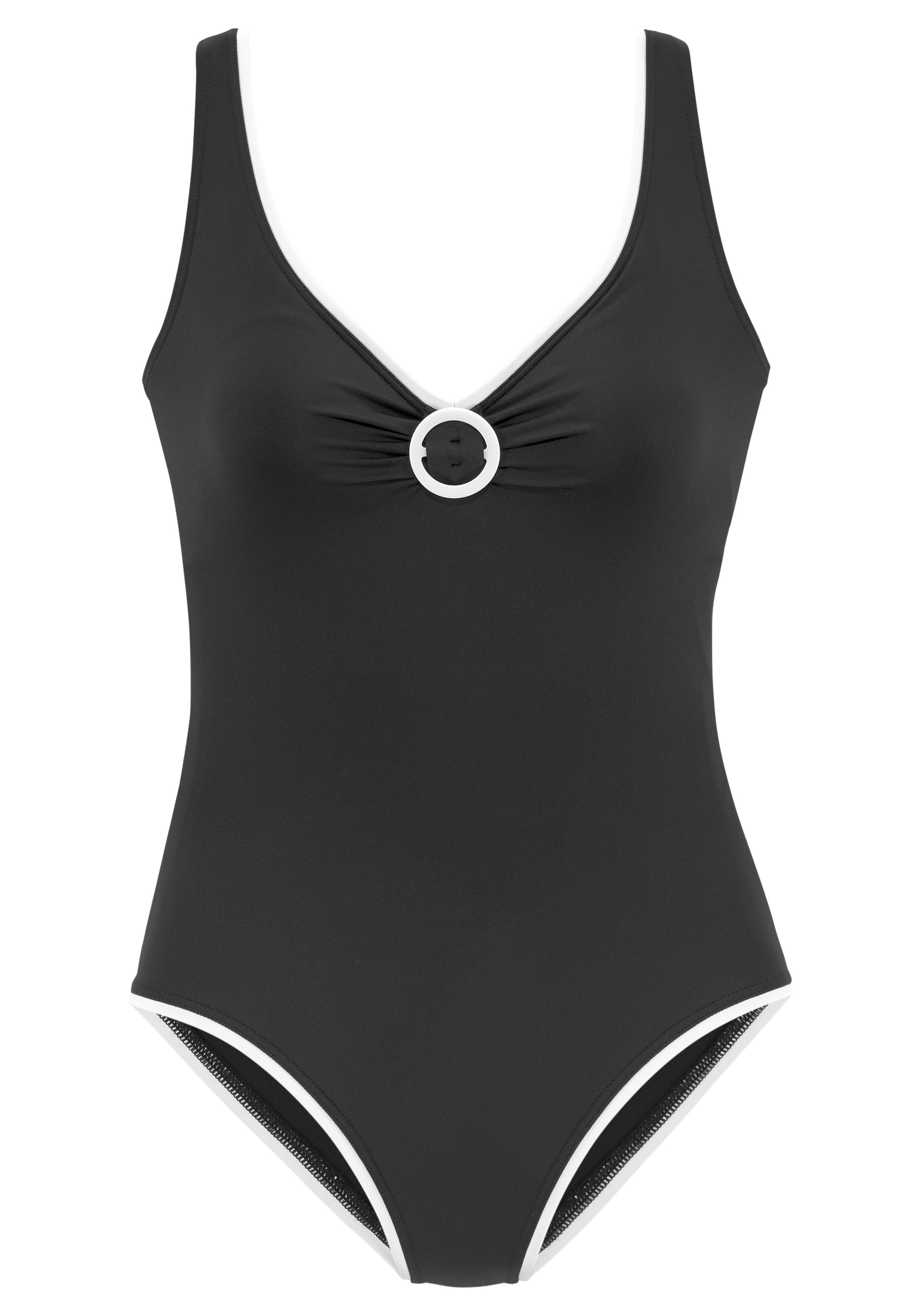 VIVANCE Bustier Badedragt i sort: forside