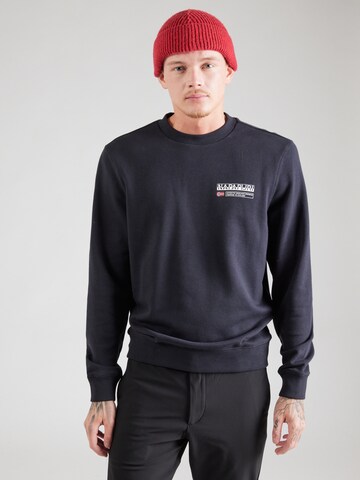 NAPAPIJRI Sweatshirt 'B-KASBA C' in Zwart: voorkant