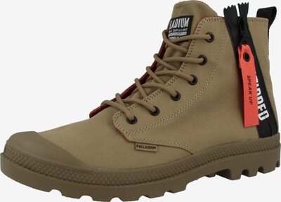 Palladium Boots 'Pampa Unzipped' in oliv / orange / schwarz, Produktansicht