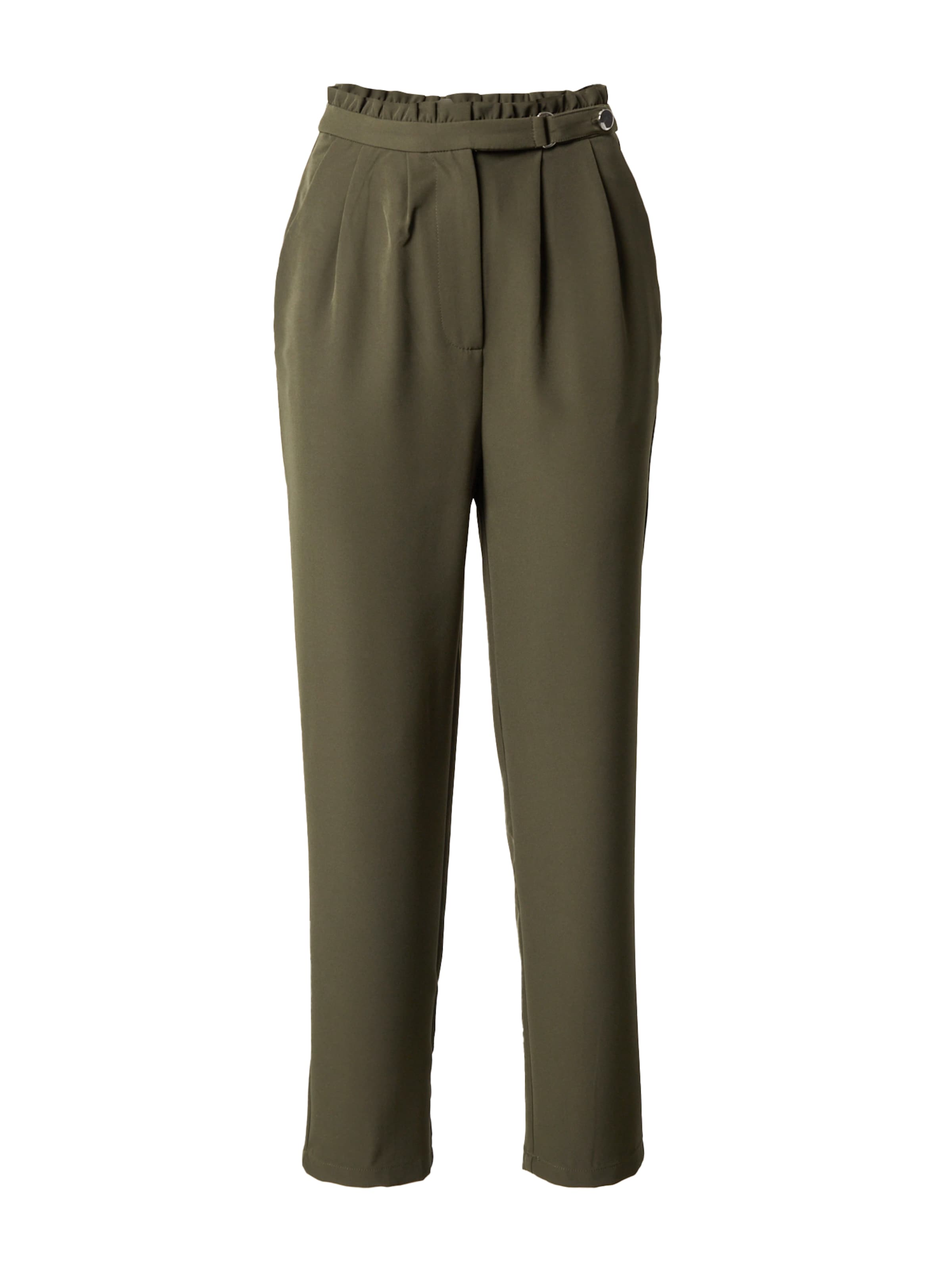 ABOUT YOU Zúžený strih Plisované nohavice 'Meline' - Zelená: predná strana