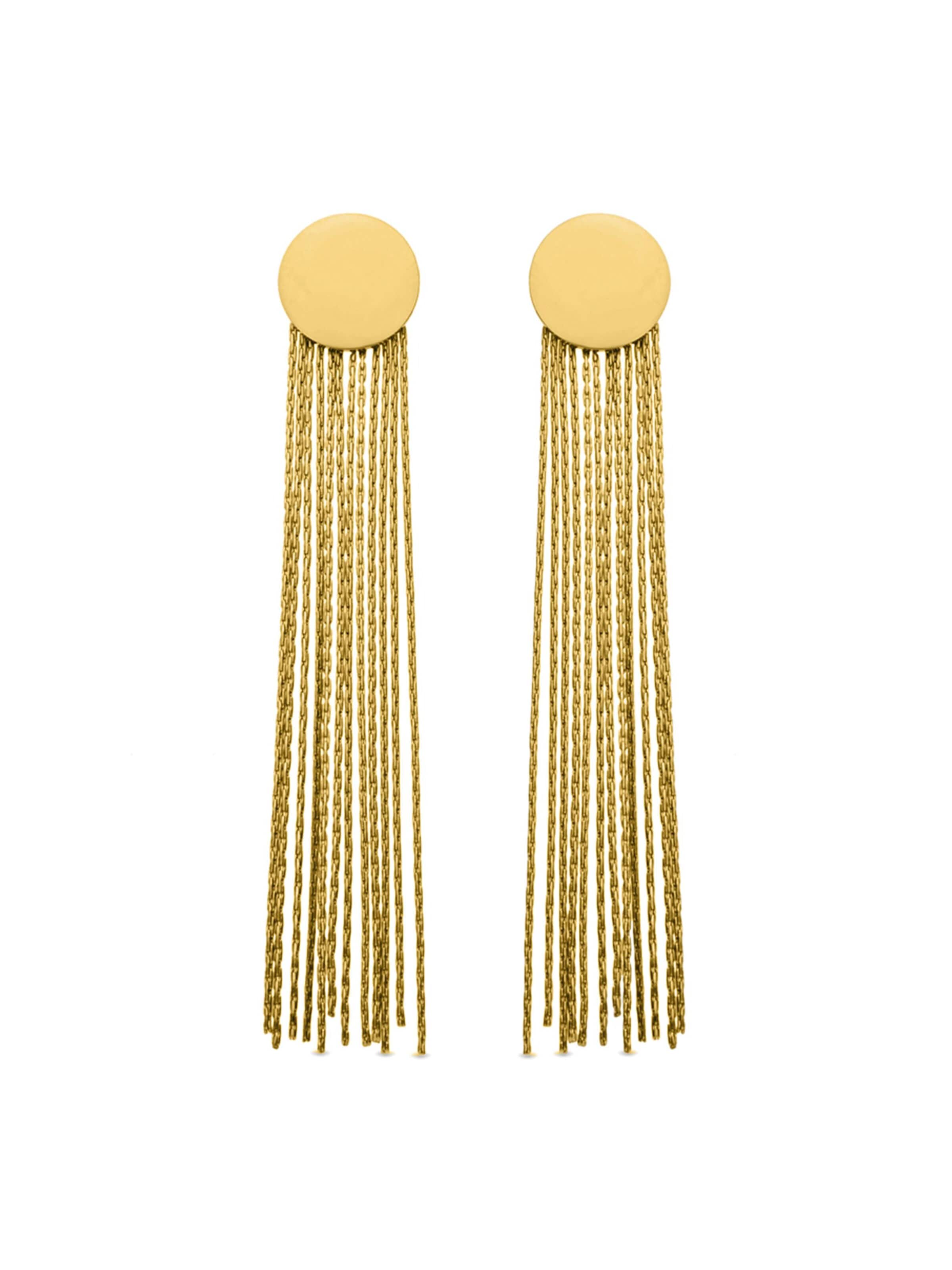 Luxenter Ohrringe 'Dencel'‌‌‌‌‌‌‌‌‌‌ in Gold: Vorderseite