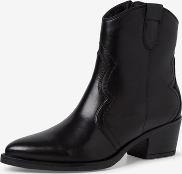 Bottes de cowboy TAMARIS en noir : devant