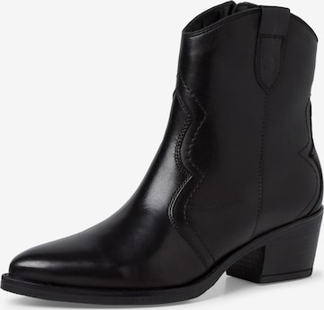TAMARIS Cowboy Boots in Black: front